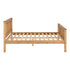 Monaco 5FT Bed High Foot End - Distressed Waxed Pine